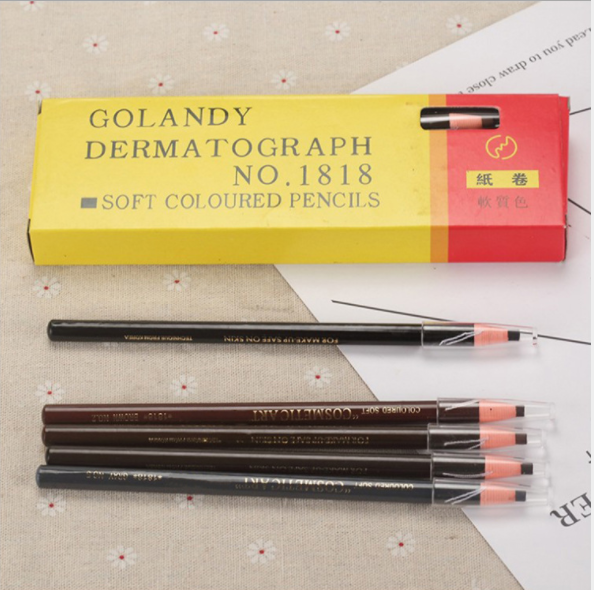 1818 Drawstring pencil roll paper soft drawstring eyebrow pencil waterproof and non-smudge drawstring eyebrow pencil makeup