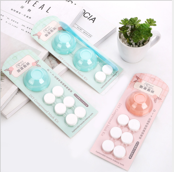 Compression eye Mask bowl set Creative DIY beauty tool PVC resin beauty bowl