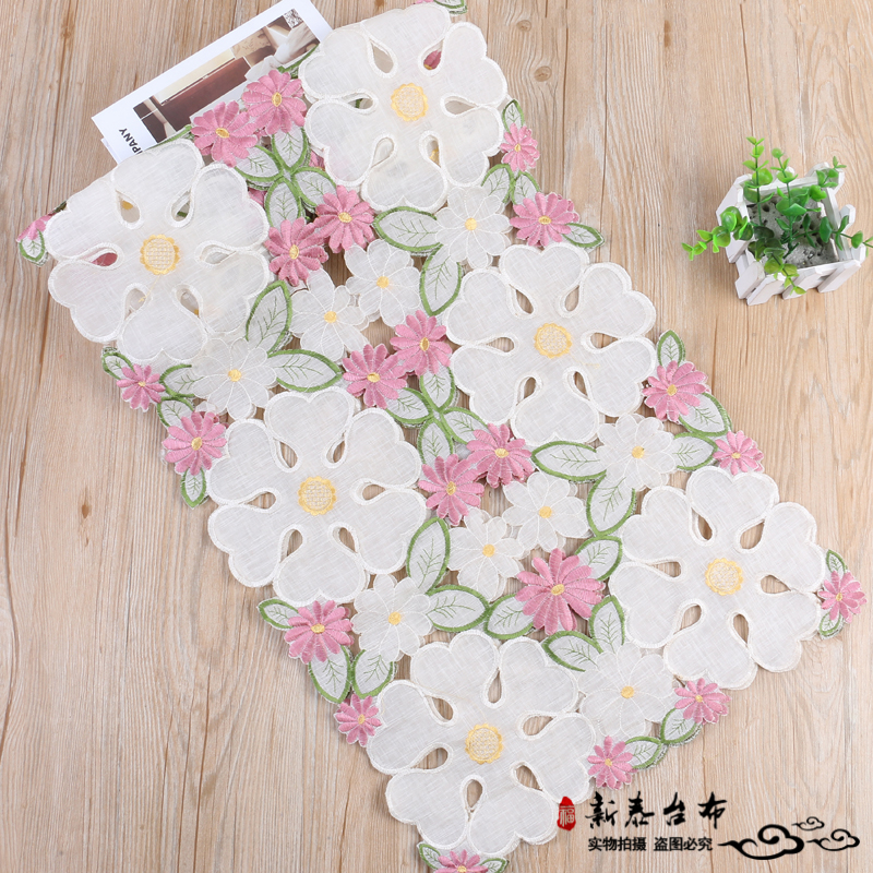 布艺化纤材质长方形桌布 家用北欧简约茶几布方桌台布 厂家直销