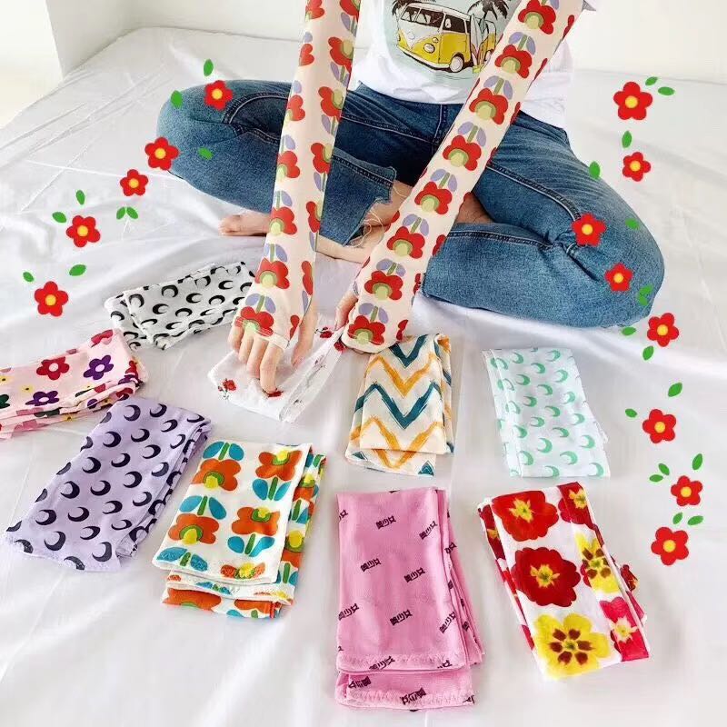 防晒袖套实物图