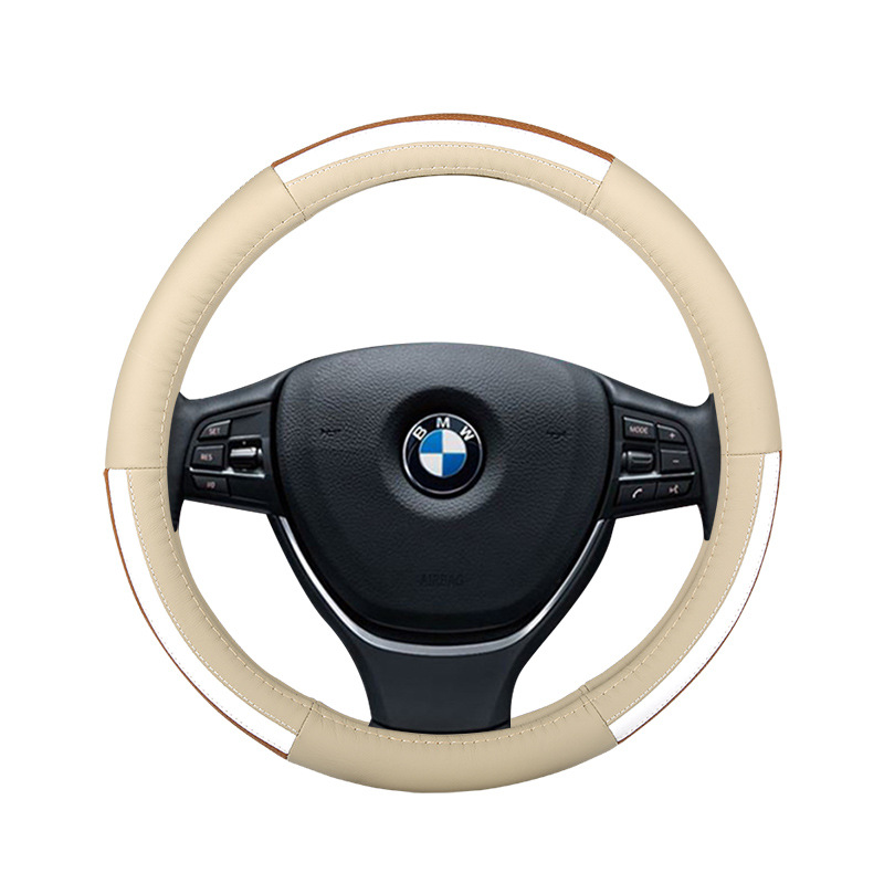 New car steering wheel covers, one-piece consignment, leather handle covers, anti-slip massage, cross-border genuine leather steering wheel covers wholesale details Picture