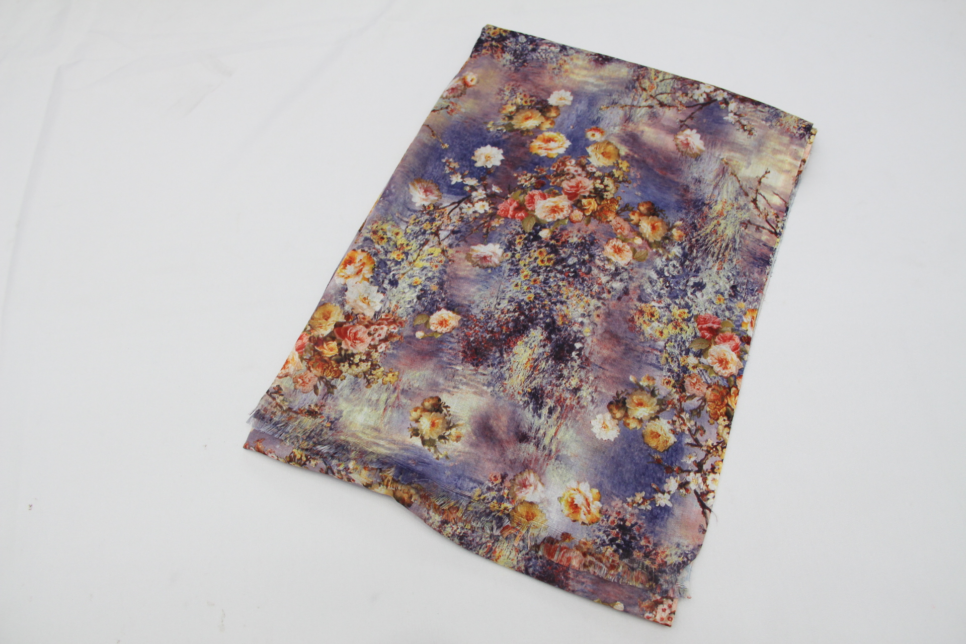 Cross-Border Aliexpress Europe And The United States High-End Digital Printed Scarf Variable Fringe Shawls Breathable And Warm