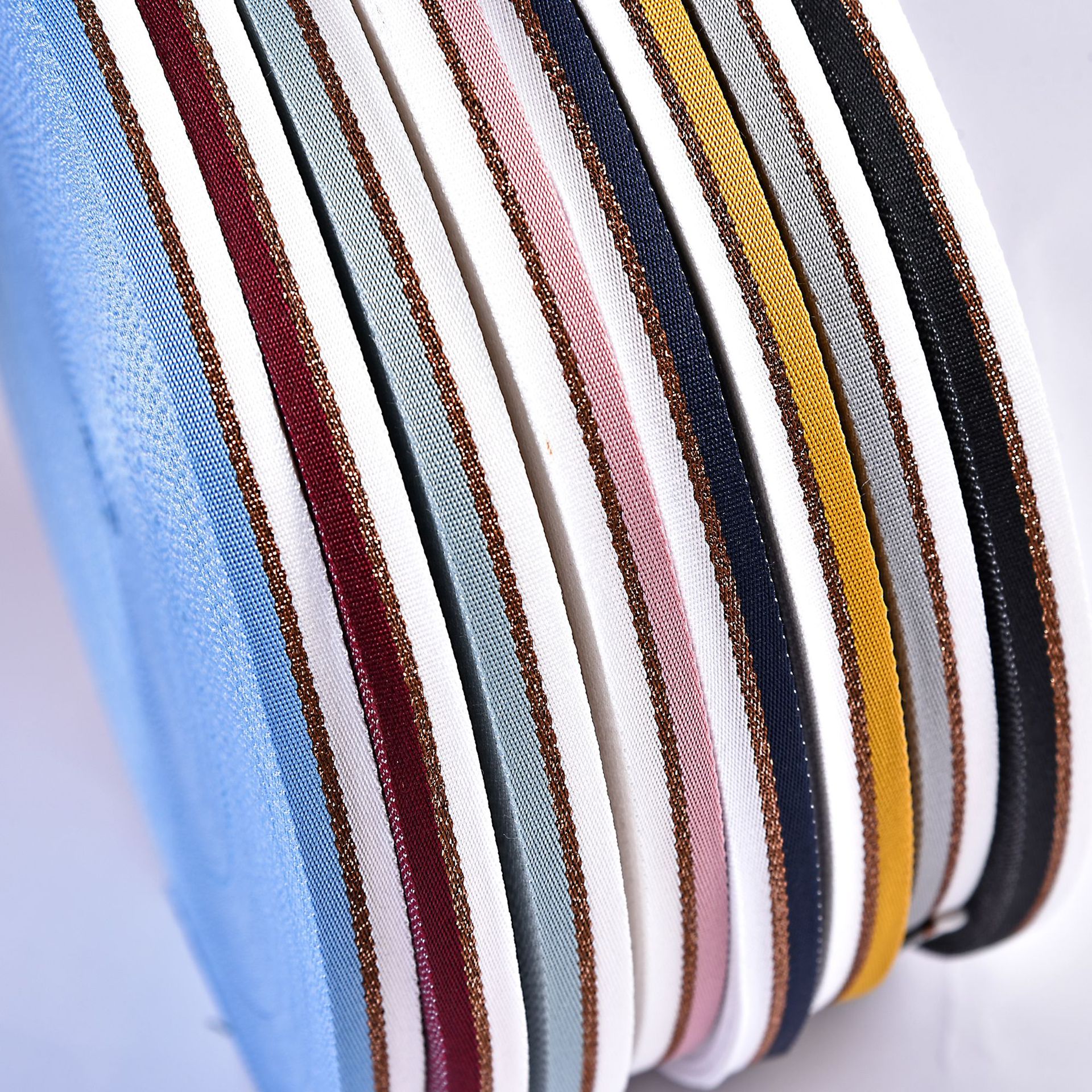 Environmentally friendly polyester webbing, striped webbing, plain webbing, clothing and textile accessories, polyester webbing manufacturer wholesale Application Scenario