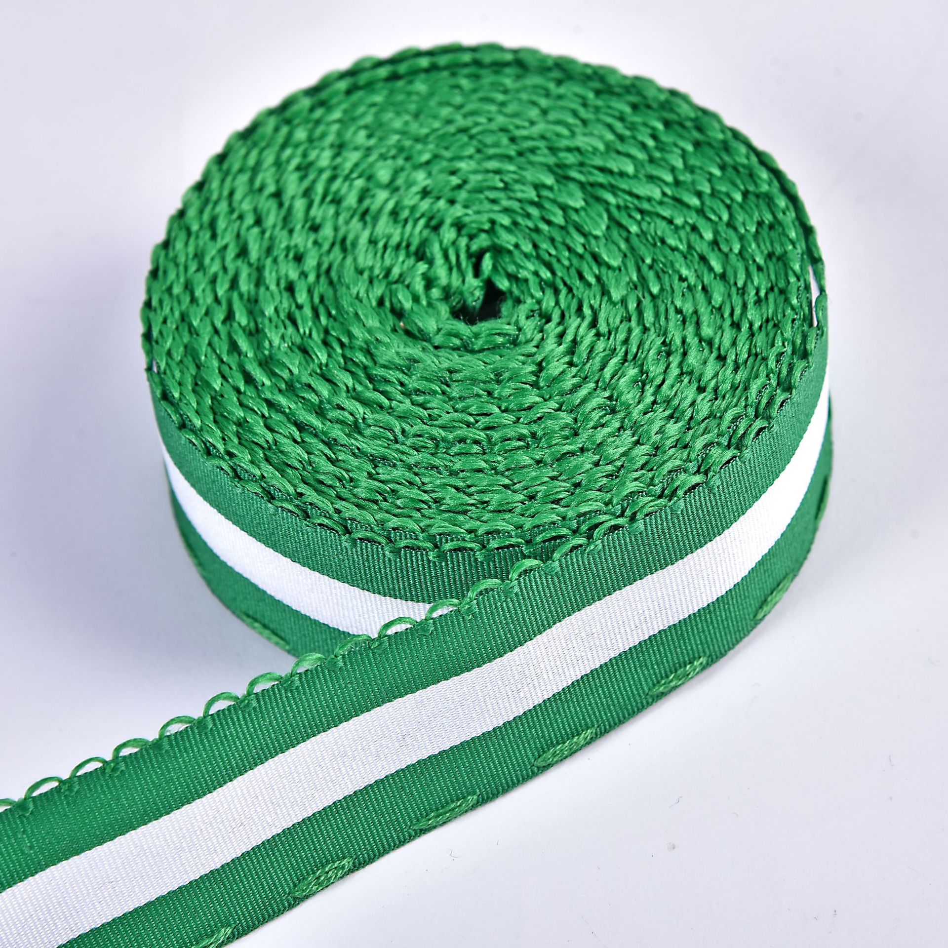Factory direct sales of textured polyester webbing, national flag belts, luggage webbing, customizable clothing and dressing webbing wholesale details Picture