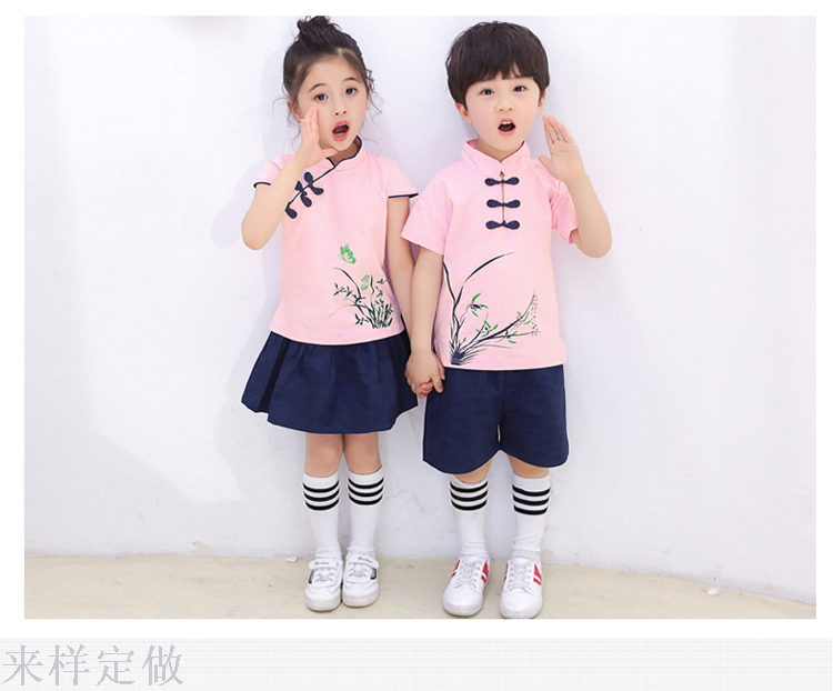 儿童古装男女童套装汉服幼儿园书童三字经国学表演演出服