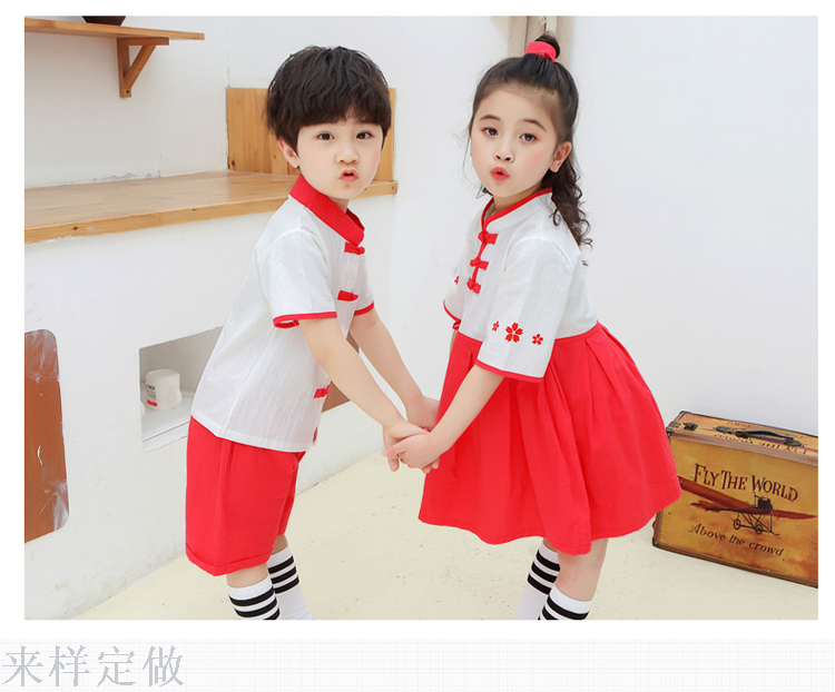 儿童汉服女童夏装套装2019新款中国风套裙大童超仙唐装夏季两件套