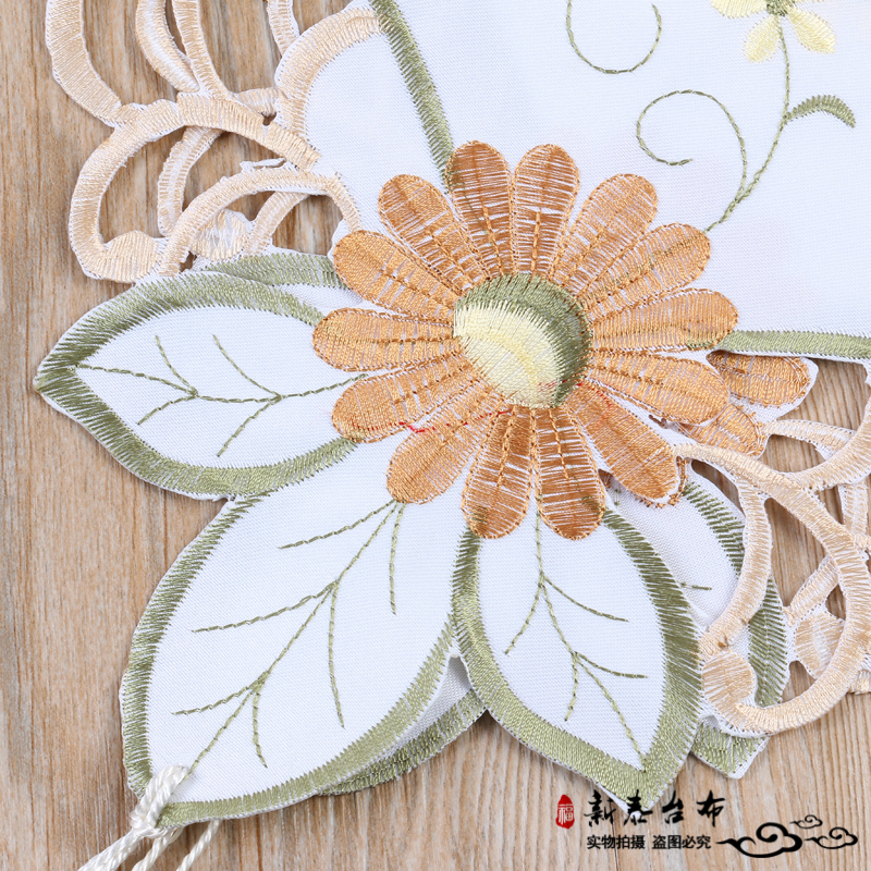 桌布/桌布棉麻/桌布婚礼/酒店桌布丝绸/编织垫子细节图