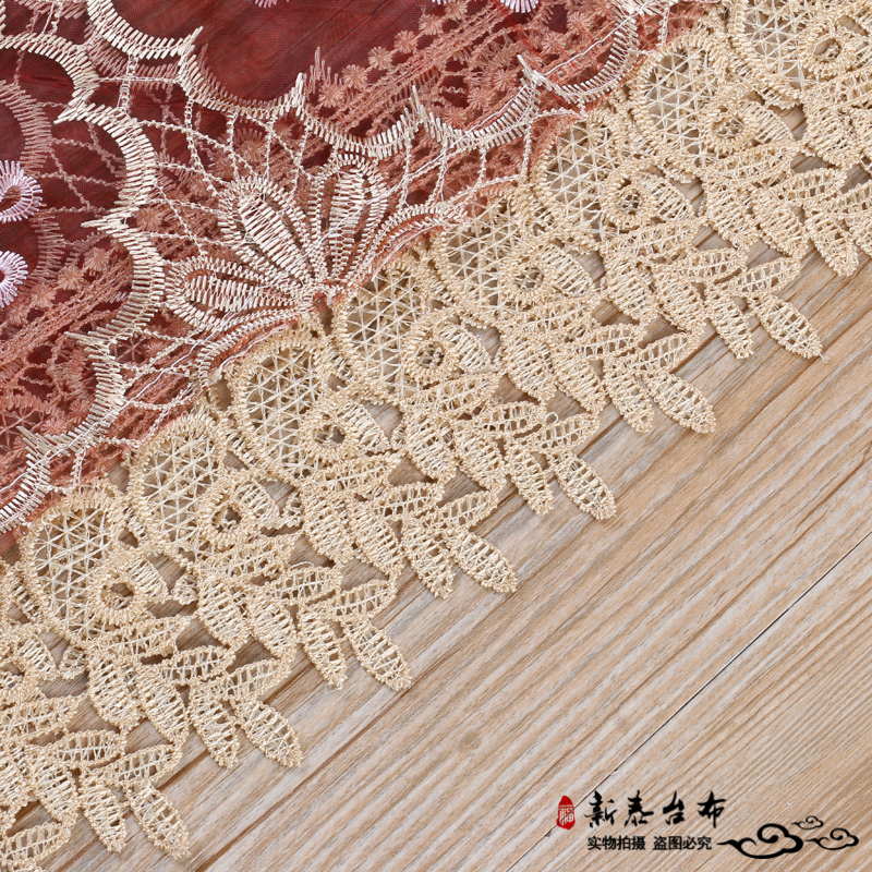 花纹布艺长方形客厅美甲台布梳妆台盖布防尘罩 茶几电视柜桌布产品图