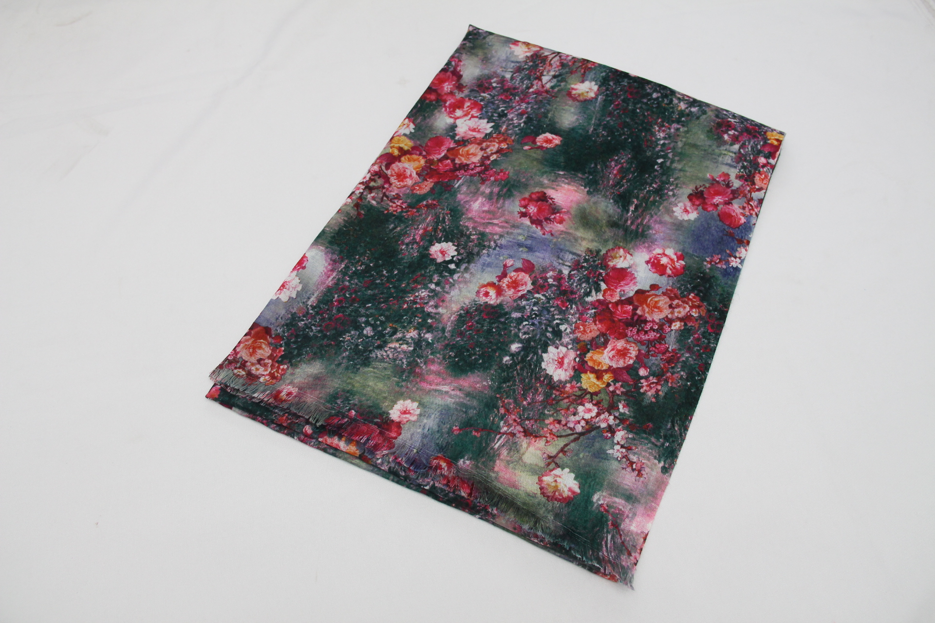 Cross-Border Aliexpress Europe And The United States High-End Digital Printed Scarf Variable Fringe Shawls Breathable And Warm Specification drawing