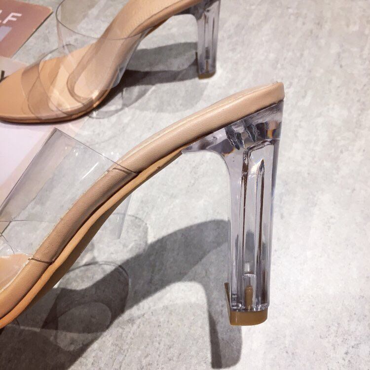 高跟水晶跟拖鞋细节图