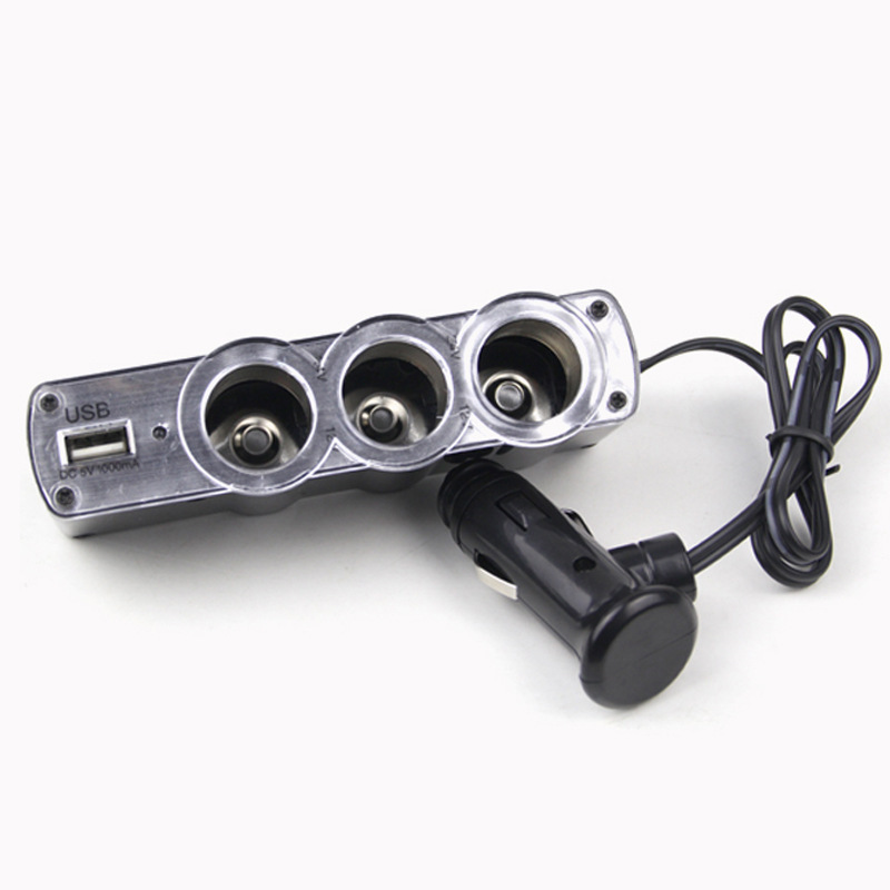 WF-0120点烟器 一分三点烟器 车载点烟器 带线一分三电源分支器细节图