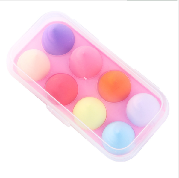 Beauty EGG powder puff storage box desktop, Egg format, simple and transparent water drop gourd powder puff storage for makeup tools details Picture
