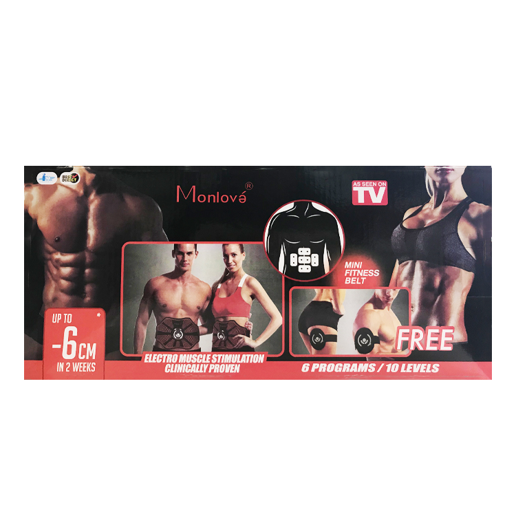 Nuevo entrenamiento perezoso smart abs band abs tape ejercicio deportivo muscle smart abdominometro Specification image