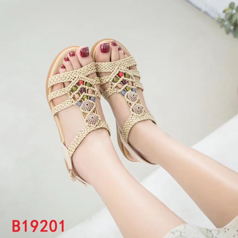 2019women shoes悠尔雅19201串珠波西米民族产品图