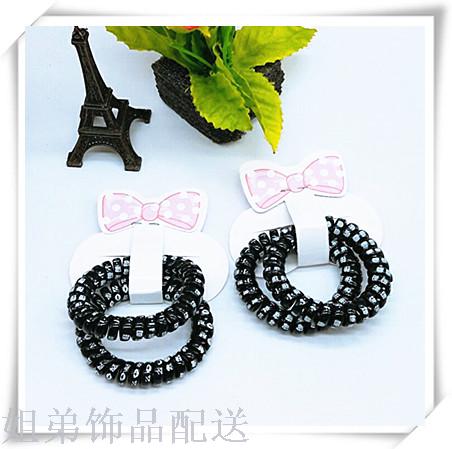 2 yuan shop all black English letters circled telephone line details Picture