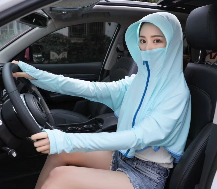 Clearance Of 30 White 2019 New Ice Silk Driving And Cycling Sunscreen Clothing And Hat Muji Application Scenario