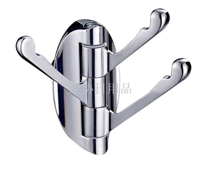 Bathroom hardware pendant Stainless steel hook door back row hook Hotel bedroom rotary adjustable coat hook