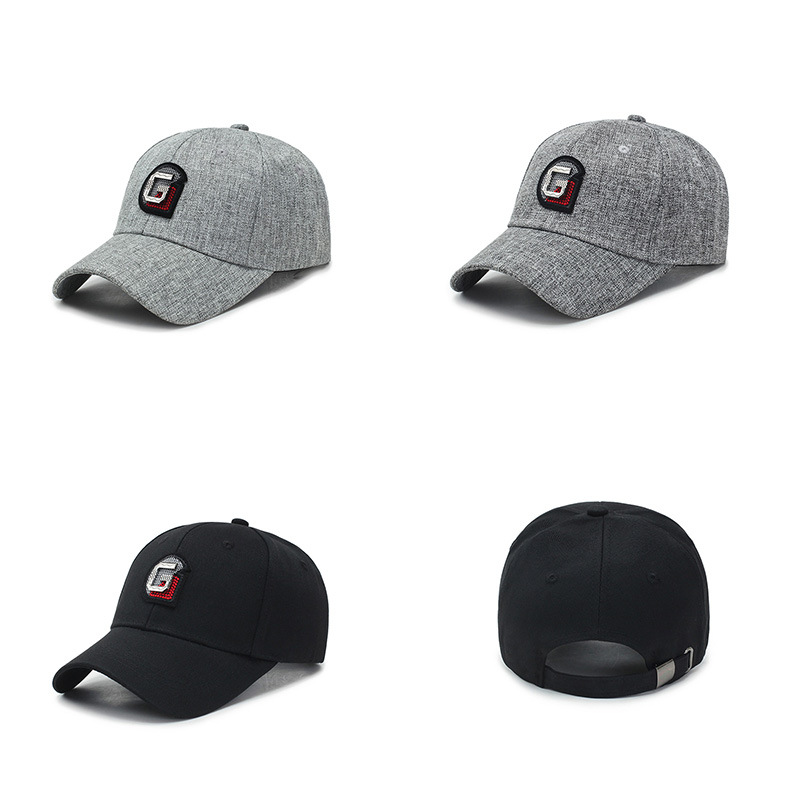 Korean version of spring summer autumn hip hop baseball cap manufacturers solid color letter cap couples pure cotton shade hat wholesale classic e-commerce explosion fashion trend hats multi-color optional thumbnail