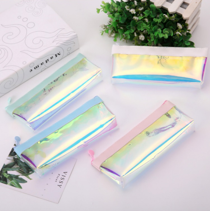 笔袋镭射笔袋铅笔袋文具袋PU笔袋化妆包韩版笔袋