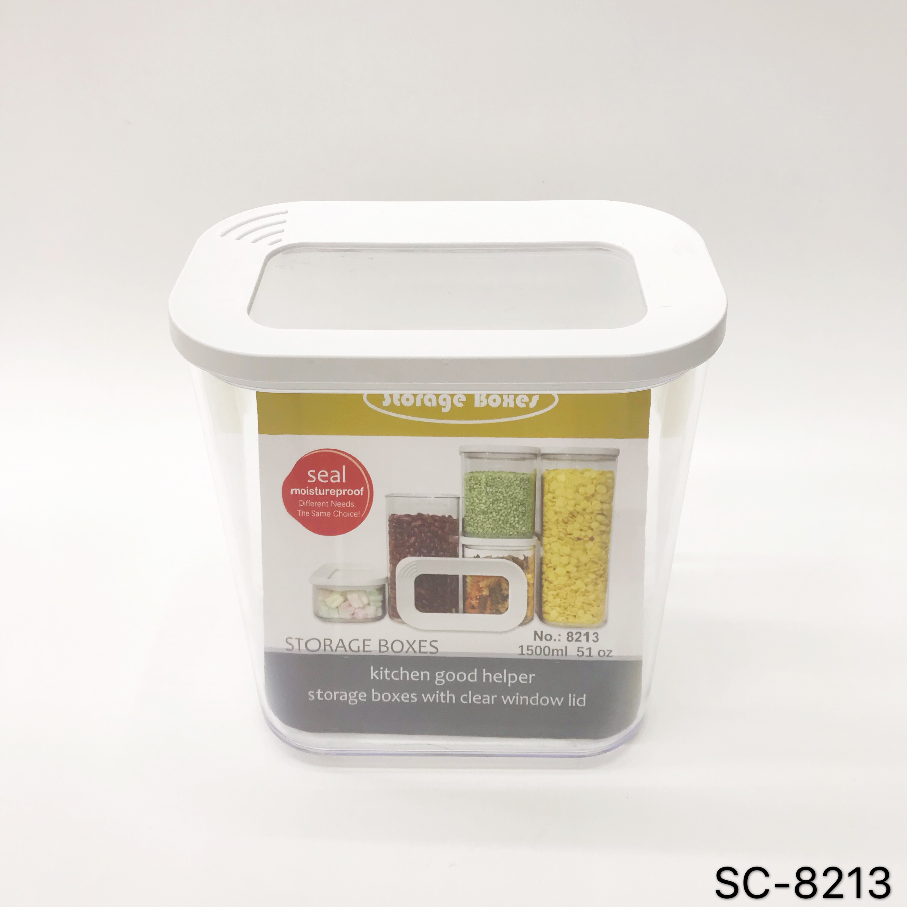 Canister with lid multigrain flower tea dried fruit food storage canister Kitchen storage canister Large household grain storage canister