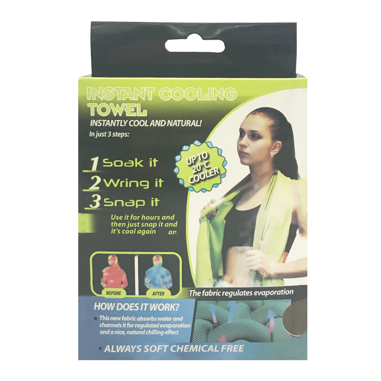 新款夏季健身运动冰毛巾 超细纤维冰凉巾运动毛巾 降温冷感毛巾产品图