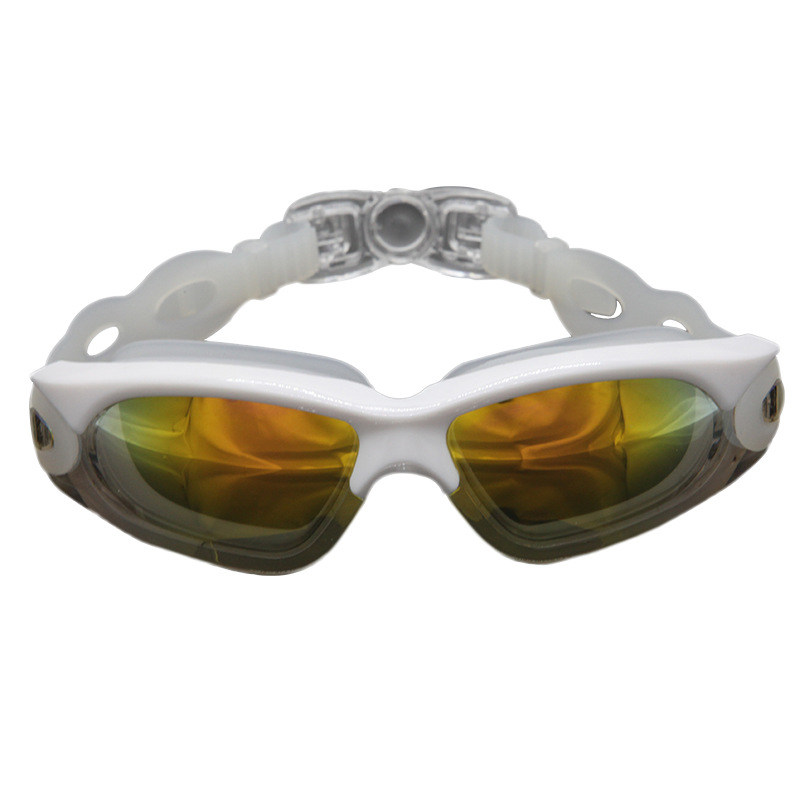 2019 New Swimming Goggles Electroplating Anti-Fog Hd Swimming Goggles Adult Large Frame Swimming Goggles Manufacturers Wholesale Specification drawing