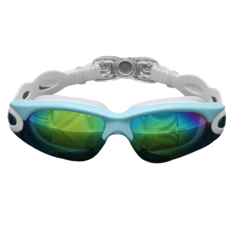 2019 New Swimming Goggles Electroplating Anti-Fog Hd Swimming Goggles Adult Large Frame Swimming Goggles Manufacturers Wholesale details Picture