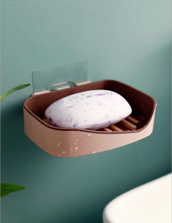 Wall-Mounted Soap Box Creative No-Punch Soap Box Toilet Soap Box Soap Rack Drain Soap Rack Specification drawing