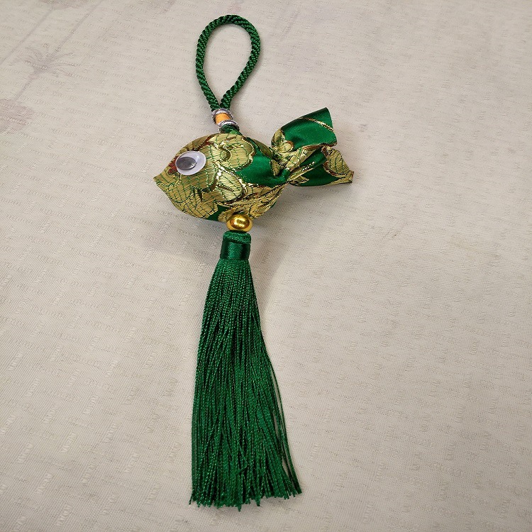 厂家直销 新款 上市年年有鱼流苏结 用于服饰 箱包 宠物 可定做产品图