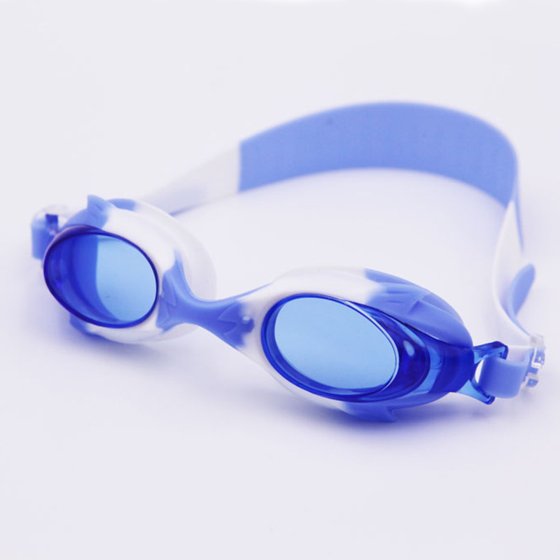Authentic Outdoor Swimming Goggles Flat, Waterproof And Anti-Fog Adult Hd Unisex Swimming Glasses Multi-Color Option Specification drawing