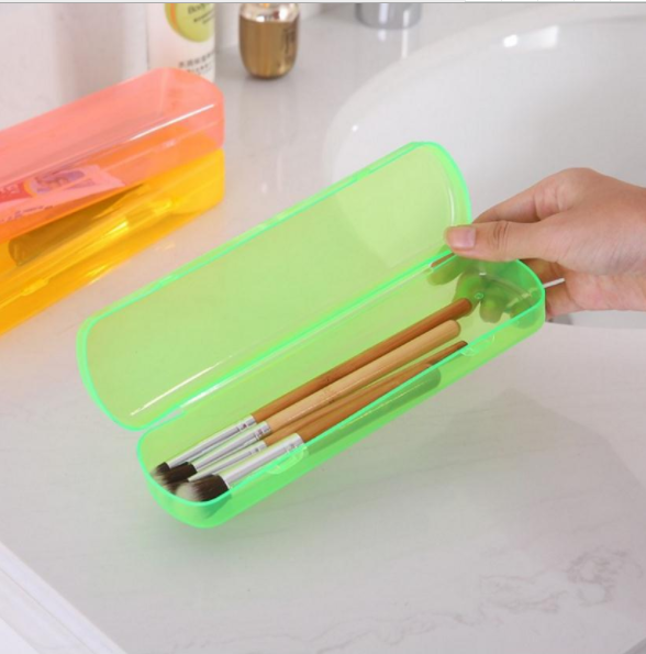 旅行便携式洗漱牙刷盒 糖果色透气防菌出差旅行牙刷盒收纳盒批发细节图