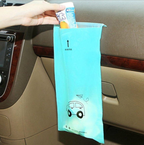 车载垃圾袋粘贴式一次性创意车用收纳挂式车载垃圾桶箱汽车内用品