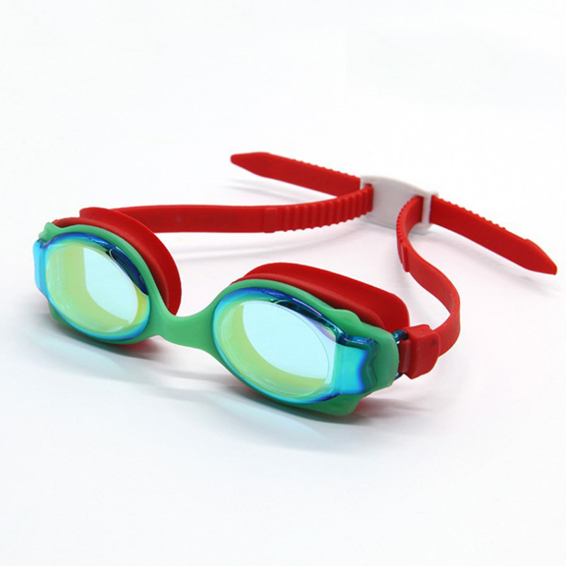 High-Grade Silicone Electroplating Anti-Fog Swimming Goggles Children's Anti-Fog Waterproof Silicone Swimming Goggles Manufacturers Direct Sales details Picture