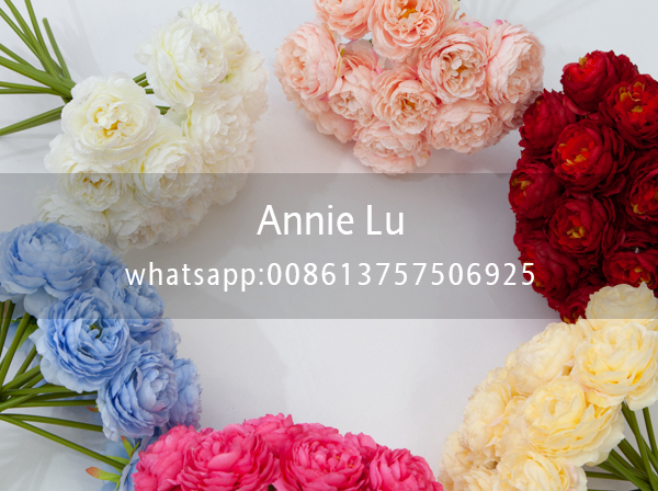 Annie's wedding props, wedding supplies, wedding floral art, artificial flowers, single peonies Specification image