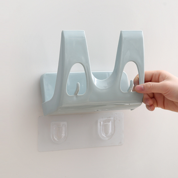 创意壁挂式锅盖架 家用免打孔无痕锅盖挂架 厨房塑料收纳架置物架产品图
