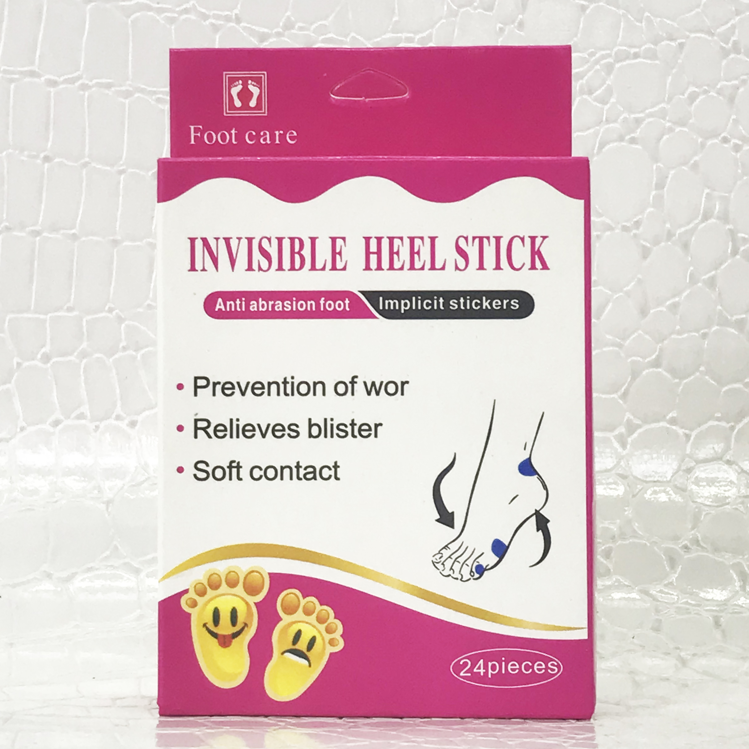 The new invisible heel patch is a great anti-friction tool for your feet, a soft invisible heel patch Specification image