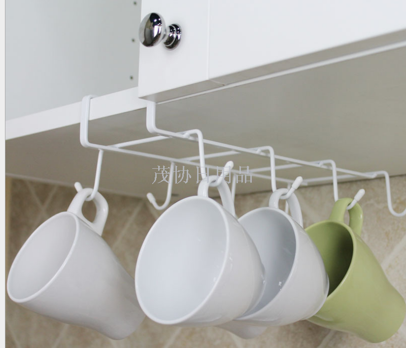Japanese coffee cup holder red wine cup holder hanging without nail clapboard water cup holder creative kitchen supplies storage holder