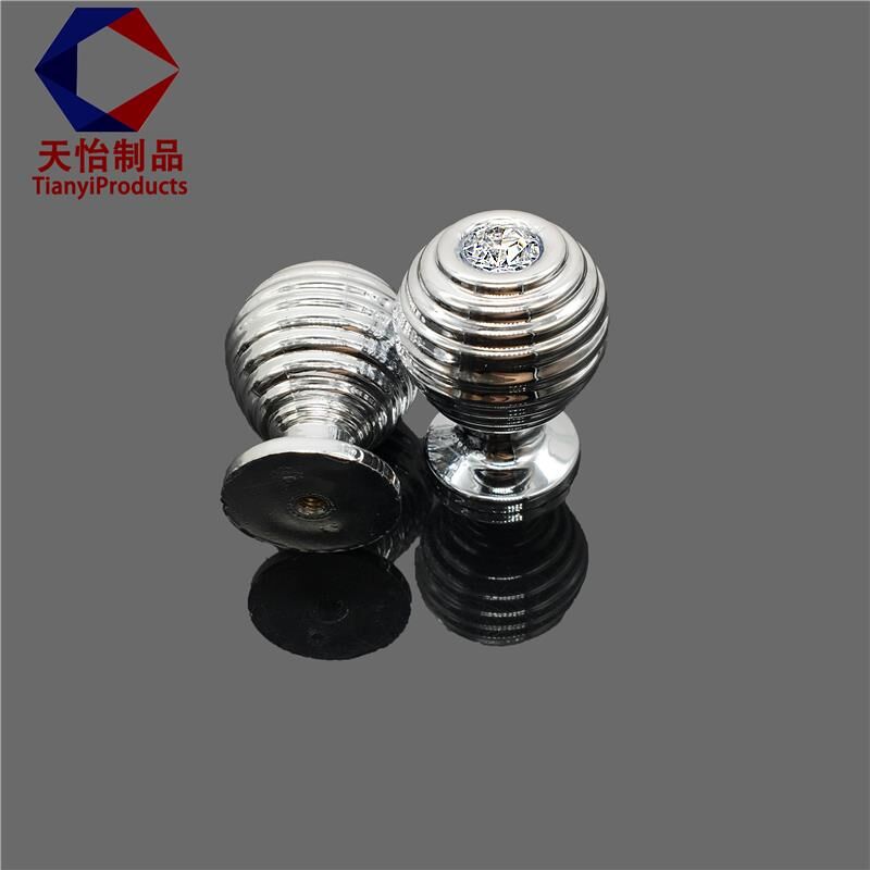 Honeycomb-shaped handle, single-hole handle, electroplated handle, drill handle, screw connection handle details Picture