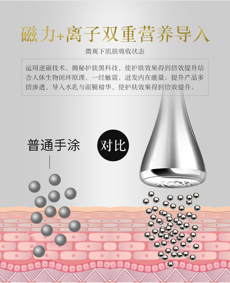 New small dumbbell import instrument Eye face ion import instrument small gyro beauty vibration massager full figure