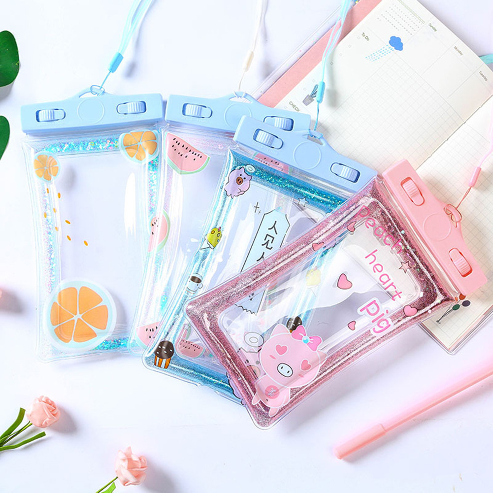 流沙气囊手机防水袋 沙滩潜水PVC透明密封手机防水袋