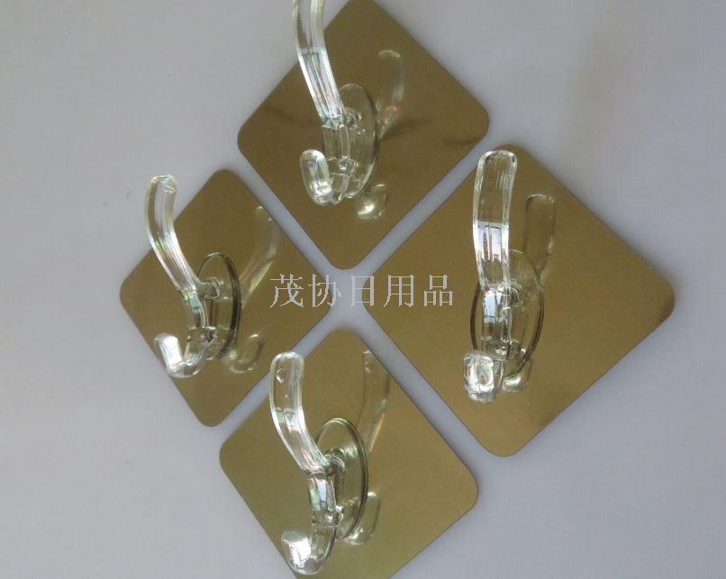 Brushed 7cm door back coat hook row hook door back adhesive hook strong traceless wall hanging wall hook