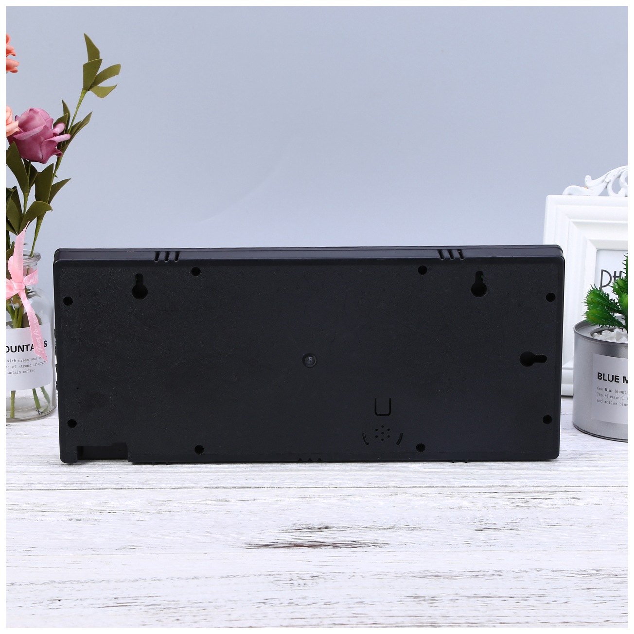 厂家直销LED电子钟数码万年历温湿度夜光电子数字客厅创意墙壁钟产品图