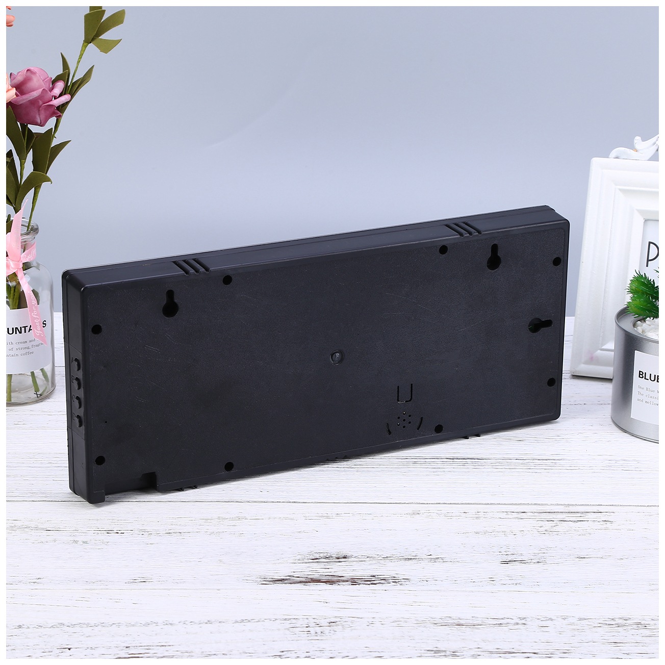 厂家直销LED电子钟数码万年历温湿度夜光电子数字客厅创意墙壁钟细节图