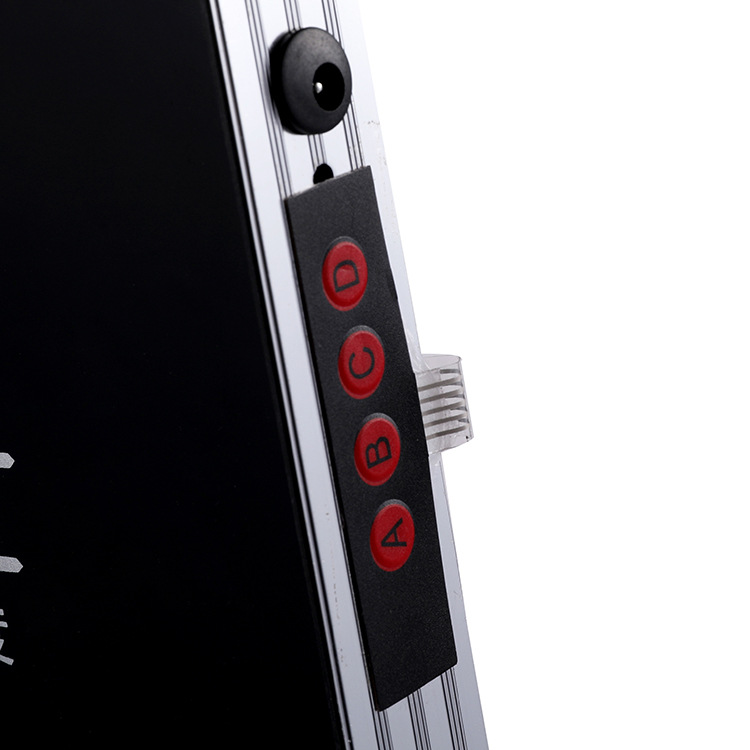 厂家直销新款LED数码万年历台挂钟创意款客厅办公室时尚墙挂钟表细节图