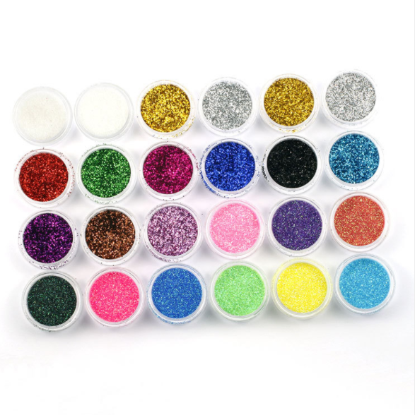 Bottled nail polish glitter powder, fine powder, sequin powder, glitter powder, iridescent gradient, laser fine powder, nail beauty accessories