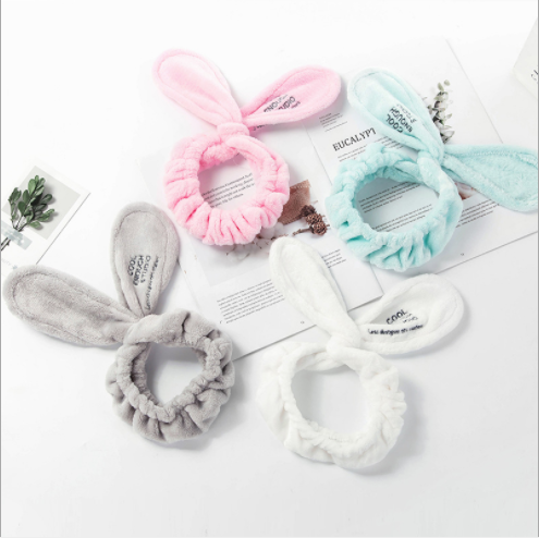 Rabbit Hair Band Face Wash Hair band Cute Rabbit ear mask Face wash hair band