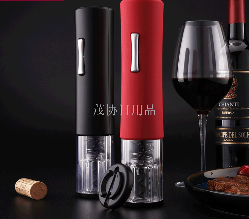 ABS plastic alkaline dry battery electric red wine bottle opener automatic series wine gifts