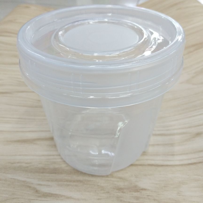 Clear plastic tupperware
