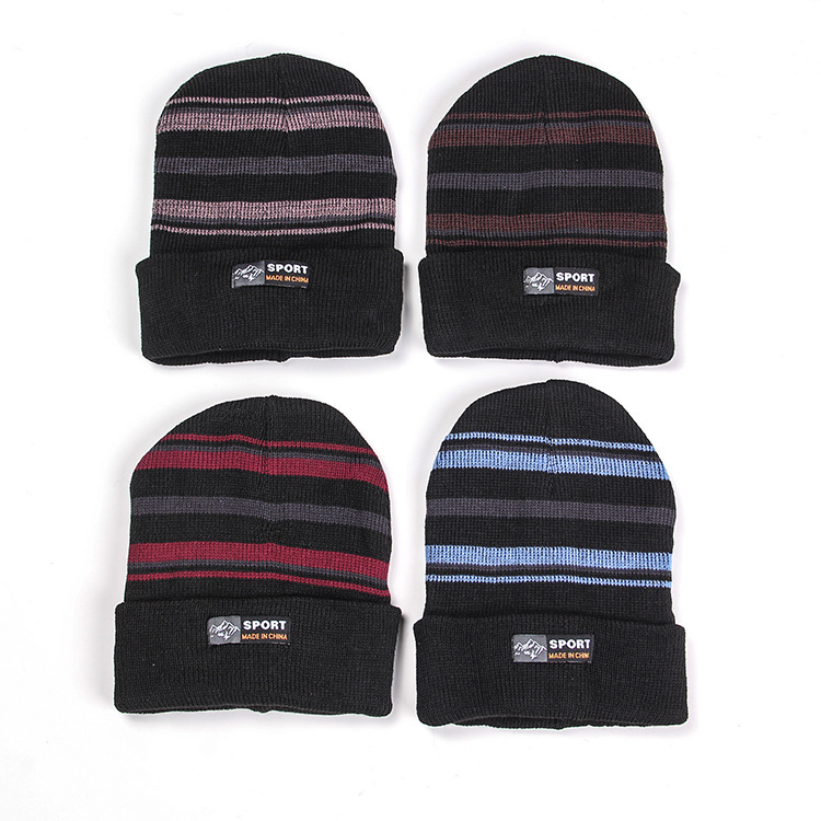 Winter Men's Hat Korean Version Of Fashionable Woolen Hat Thick Knit Hat Autumn And Winter Pullover Hat Baotou Hat Korean Men's Hat