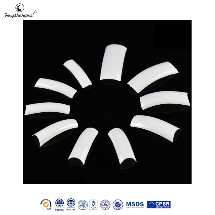 Wholesale of long, flat-headed, false, curved, semi-attached, wearable nail clips and DIY decorative nail clips for foreign trade salons Specification image